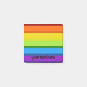 Regenboogstrips met meerkleurige lijnen post-it® notes (Voorkant)