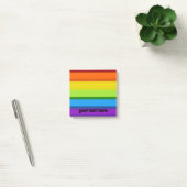 Regenboogstrips met meerkleurige lijnen post-it® notes (Kantoor)