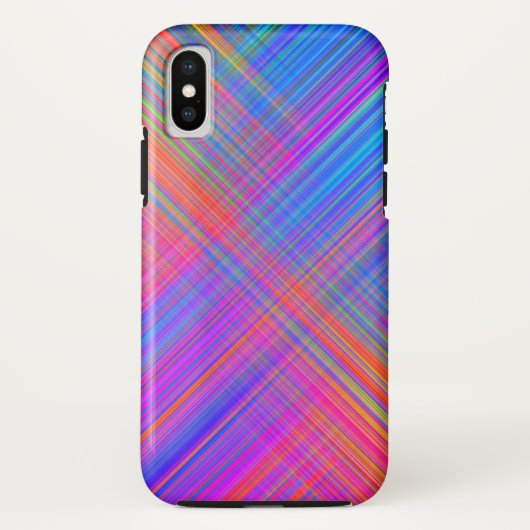 Regenboogstrips Modern Design iPhone / iPad case (Achterkant)