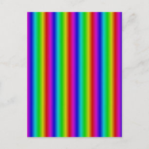 Regenboogstrips - Patroon Briefkaart