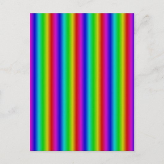 Regenboogstrips - Patroon Briefkaart (Voorkant)