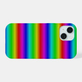 Regenboogstrips - Patroon iPhone 15 Hoesje (Achterkant horizontaal)