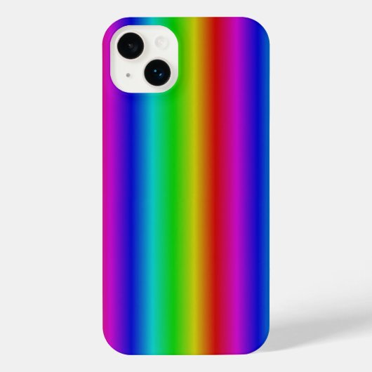 Regenboogstrips - Patroon iPhone Hoesje (Achterkant)