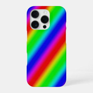 Regenboogstrips - Patroon iPhone 16 Pro Hoesje