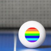 Regenboogstrips Pingpongballen (Net)