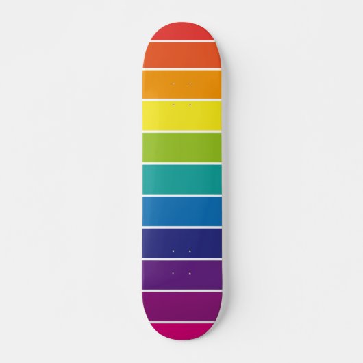 Regenboogstrips Skateboard (Voorkant)