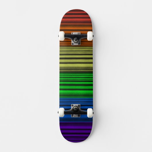 Regenboogstrips Skateboard (Voorkant)