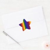 Regenboogstrips Ster Sticker (Envelop)