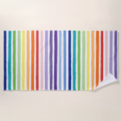  regenboogstrips strandlaken (Voorkant)