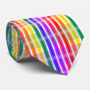 Regenboogstrips Stropdas