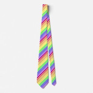 Regenboogstrips Stropdas