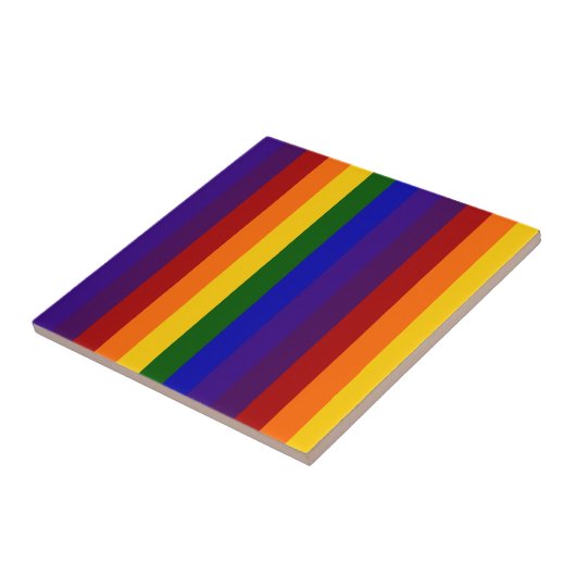 Regenboogstrips Tegeltje (Zijkant)