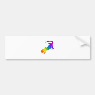 Regenboogstrips voor salamander bumpersticker