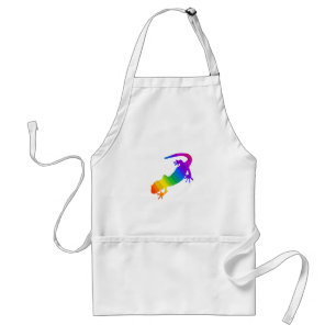 Regenboogstrips voor salamander standaard schort