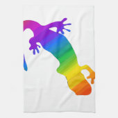 Regenboogstrips voor salamander theedoek (Verticaal)