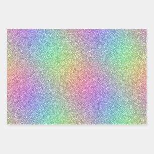 Regenboogstrooiselpapier voor het ompakken van reg inpakpapier vel