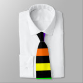 RegenboogStropdas (horizontale strepen) Stropdas (Gebonden)