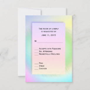 RegenboogSVP met boomkeuzen RSVP Kaartje