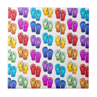 RegenboogTeenslippers Tegeltje