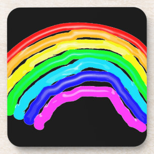 Regenboogtekening Bier Onderzetter