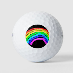 Regenboogtekening Golfballen