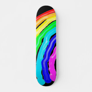 Regenboogtekening Skateboard