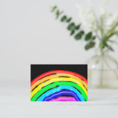Regenboogtekening Visitekaartje (Staand voorkant)