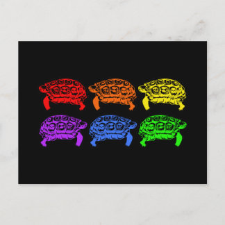 Regenboogturtels Briefkaart