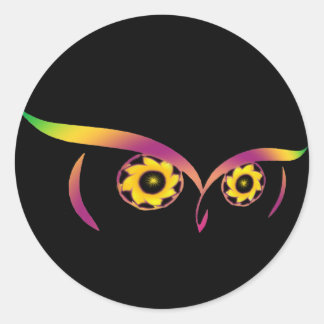 Regenbooguil stickers