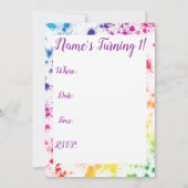 Regenbooguitnodiging Kaart (Achterkant)