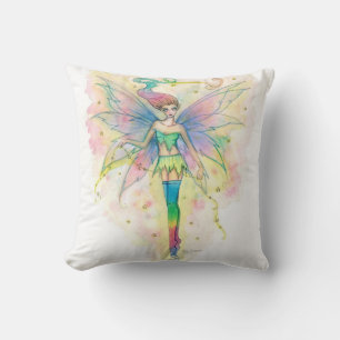 regenboogvaarder in sterren Fantasy Art Pillow Kussen