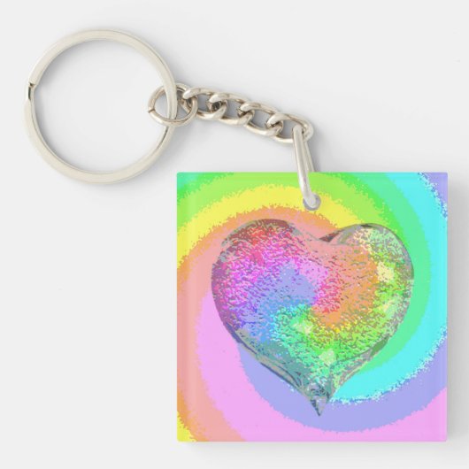 RegenboogValentijn Sleutelhanger (voorkant)