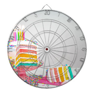 regenboogvanger Birthday Cake Dartbord