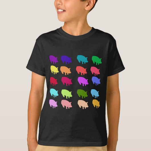 Regenboogvarkens T-shirt (Voorkant)