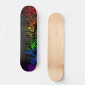 Regenboogvector Skateboard (Voorkant)