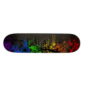 Regenboogvector Skateboard