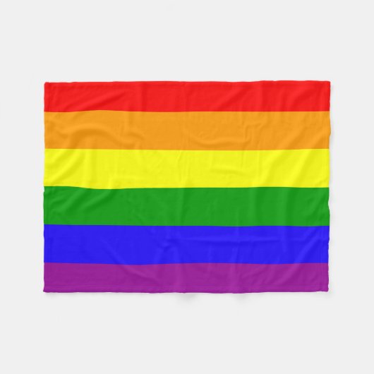 Regenboogvegeldeken Fleece Deken (Voorkant (Horizontaal))