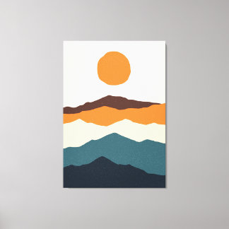 Regenboogveld Canvas Afdruk