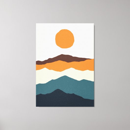 Regenboogveld Canvas Afdruk (Voorkant)