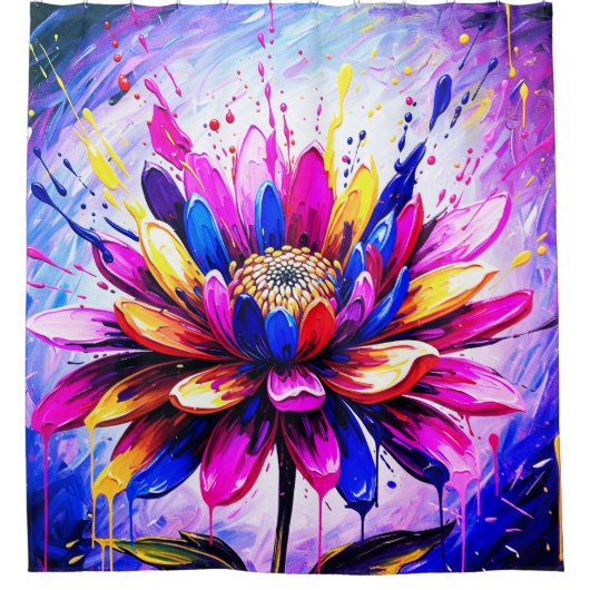 Regenboogventiel Douchegordijn (Voorkant)