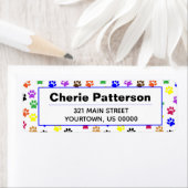 Regenboogverf Drukt dogkplaatlabel Etiket (Insitu)