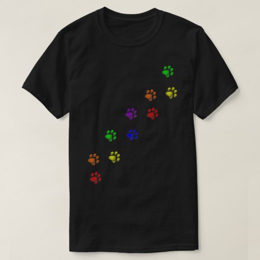 Regenboogverf drukt homepage t-shirt (Design voorkant)