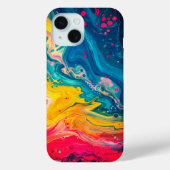 Regenboogverf Giet Abstracte Vloeibare Schattigee  Case-Mate iPhone Case (Achterkant)