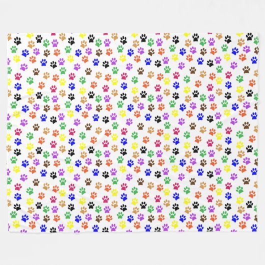 Regenboogverf Patroonflankerend flenje Fleece Deken (Voorkant (Horizontaal))