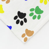 Regenboogverf Patroonflankerend flenje Fleece Deken (Hoek)