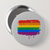 Regenboogverf Ronde Button 4,0 Cm (Voorkant /achterkant)