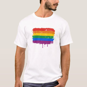 Regenboogverf T-shirt