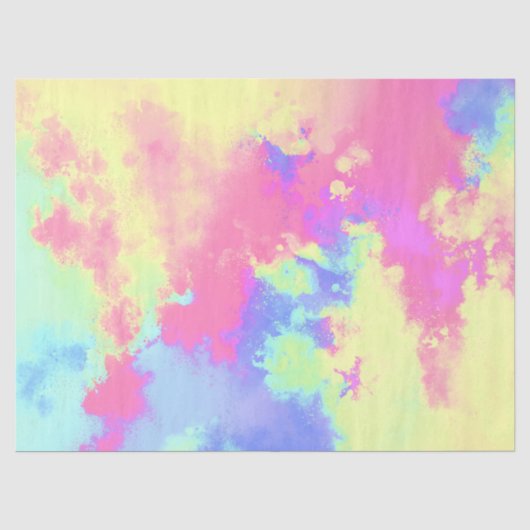 Regenboogverf Tissuepapier (Voorkant)