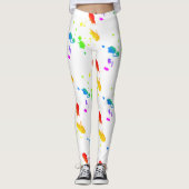 Regenboogverfsplaat Leggings (Voorkant)