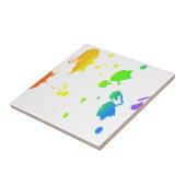 Regenboogverfsplaat Tegeltje (Zijkant)